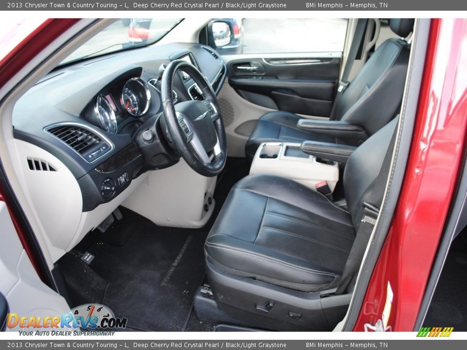 2013 Chrysler Town & Country Touring - L Deep Cherry Red Crystal Pearl / Black/Light Graystone Photo #10