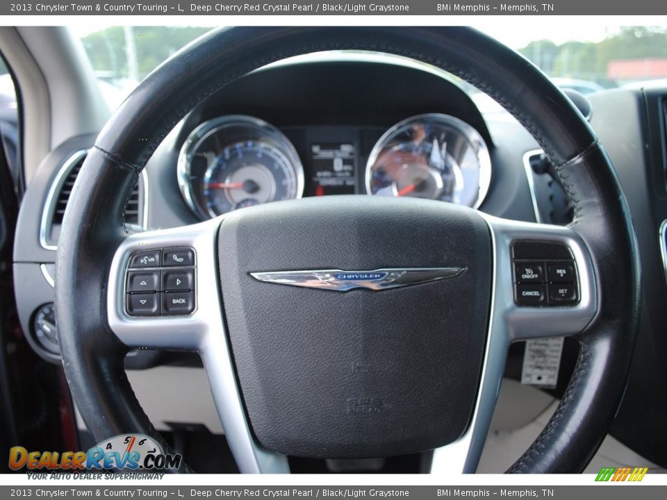 2013 Chrysler Town & Country Touring - L Deep Cherry Red Crystal Pearl / Black/Light Graystone Photo #13