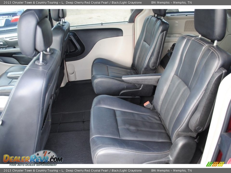 2013 Chrysler Town & Country Touring - L Deep Cherry Red Crystal Pearl / Black/Light Graystone Photo #24