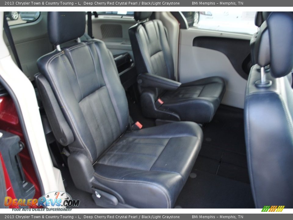2013 Chrysler Town & Country Touring - L Deep Cherry Red Crystal Pearl / Black/Light Graystone Photo #26