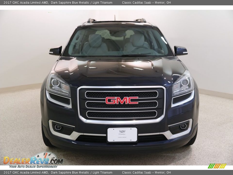 2017 GMC Acadia Limited AWD Dark Sapphire Blue Metallic / Light Titanium Photo #2