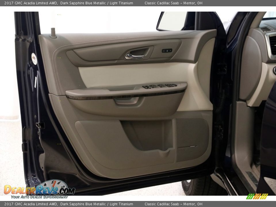 2017 GMC Acadia Limited AWD Dark Sapphire Blue Metallic / Light Titanium Photo #4