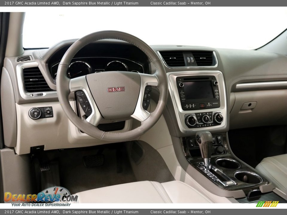 2017 GMC Acadia Limited AWD Dark Sapphire Blue Metallic / Light Titanium Photo #6