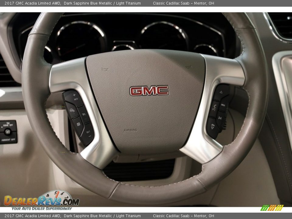 2017 GMC Acadia Limited AWD Dark Sapphire Blue Metallic / Light Titanium Photo #7