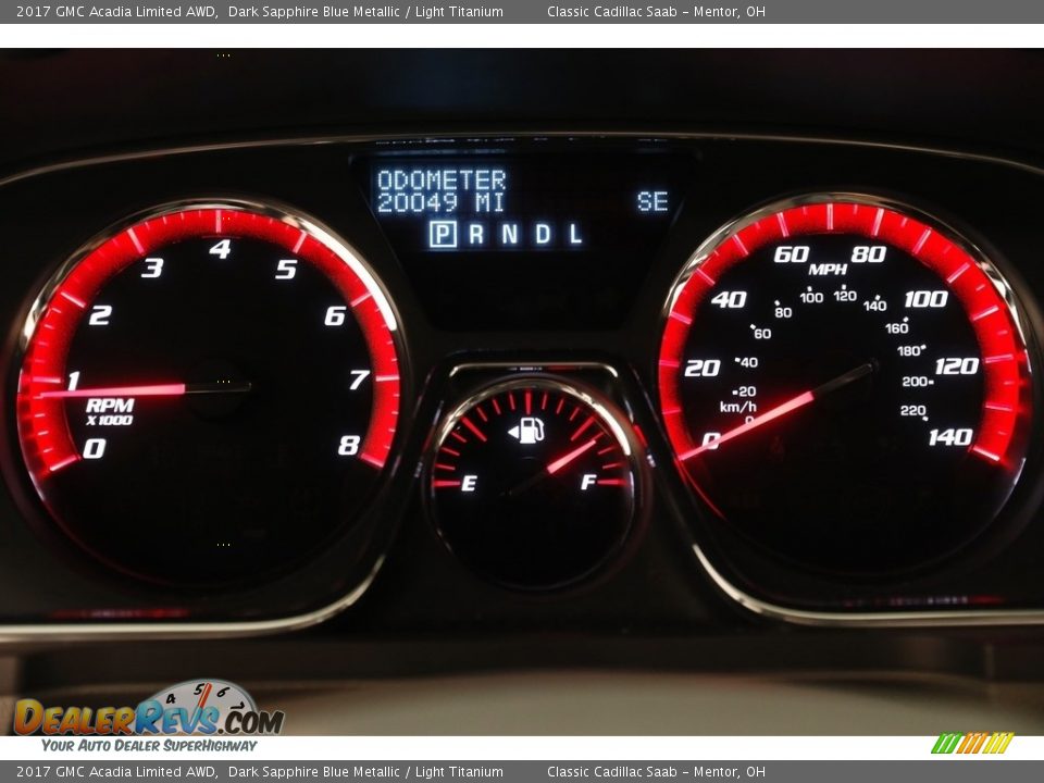 2017 GMC Acadia Limited AWD Dark Sapphire Blue Metallic / Light Titanium Photo #8