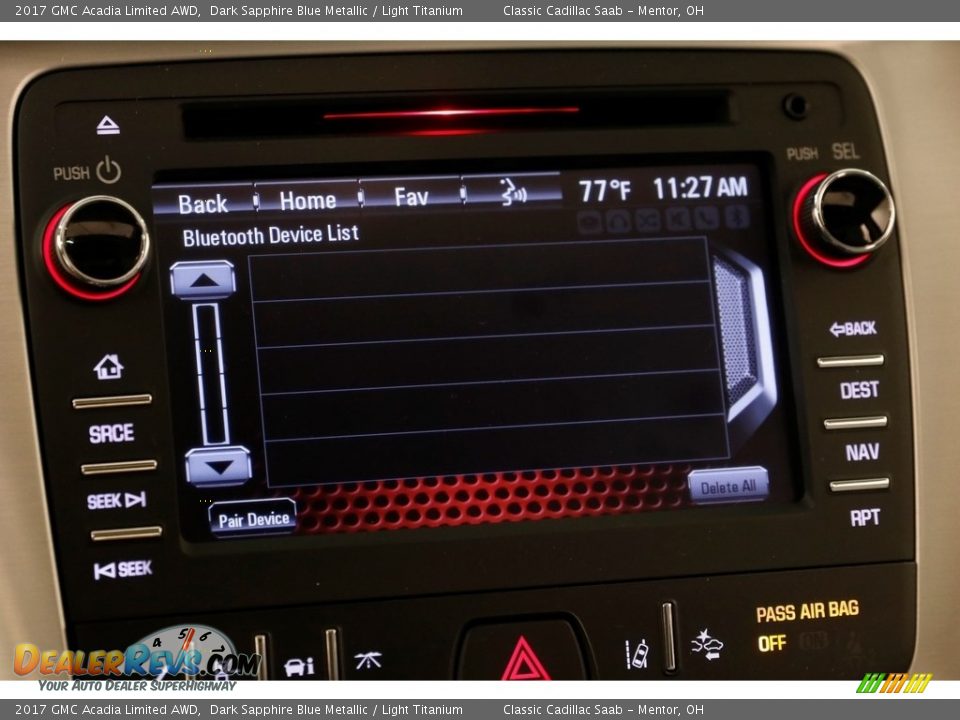 2017 GMC Acadia Limited AWD Dark Sapphire Blue Metallic / Light Titanium Photo #11