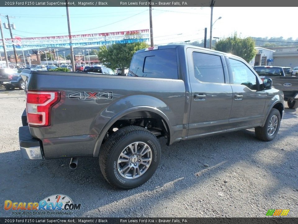 2019 Ford F150 Lariat SuperCrew 4x4 Magnetic / Black Photo #2