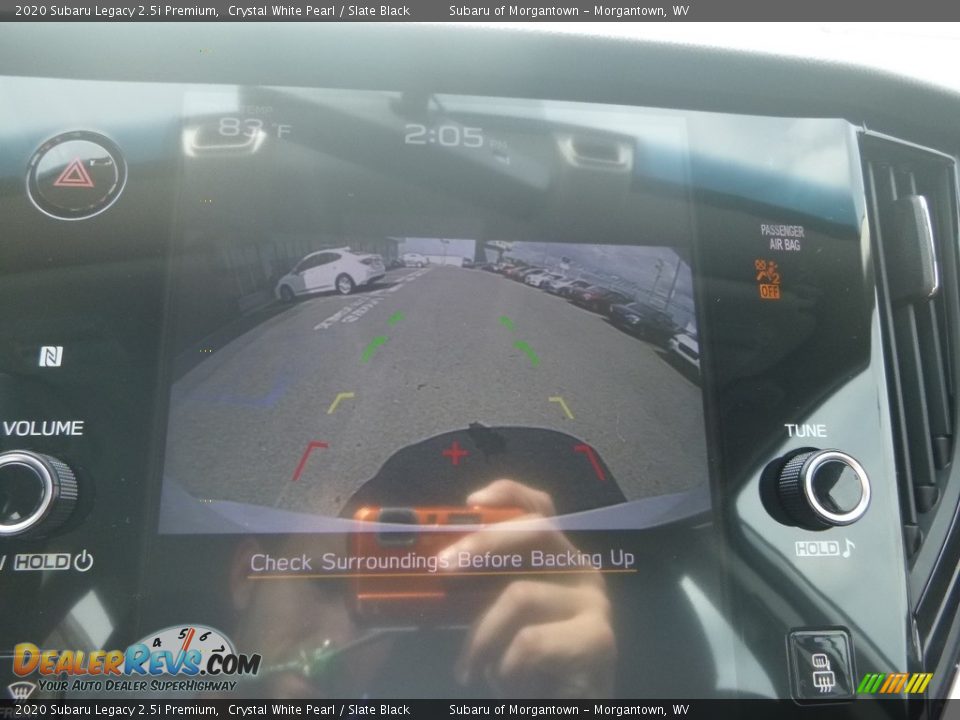 2020 Subaru Legacy 2.5i Premium Crystal White Pearl / Slate Black Photo #17