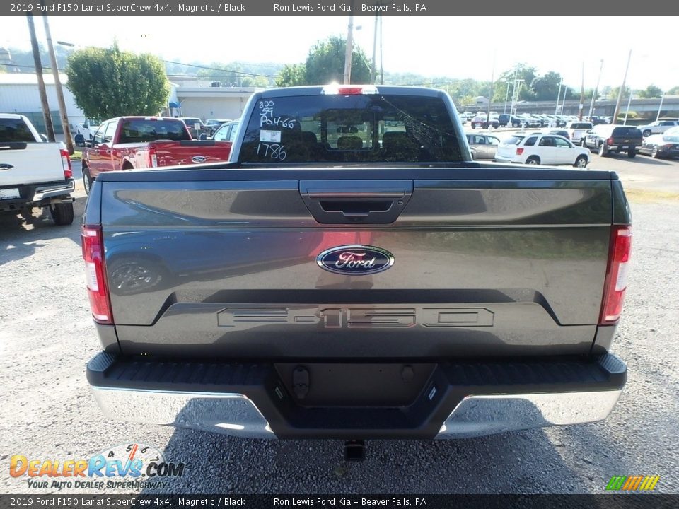2019 Ford F150 Lariat SuperCrew 4x4 Magnetic / Black Photo #3