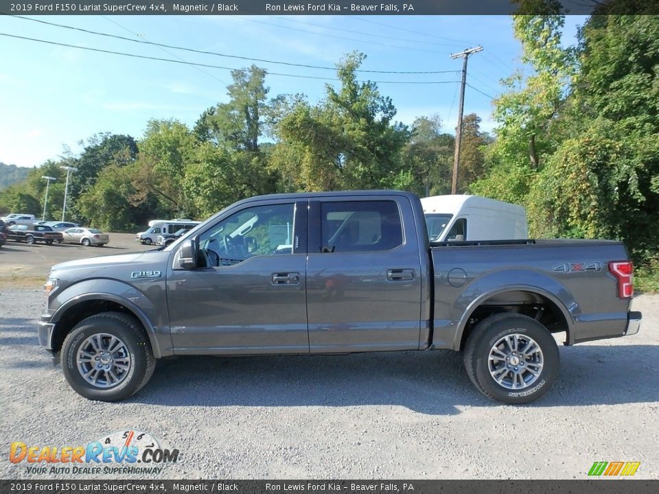 2019 Ford F150 Lariat SuperCrew 4x4 Magnetic / Black Photo #5