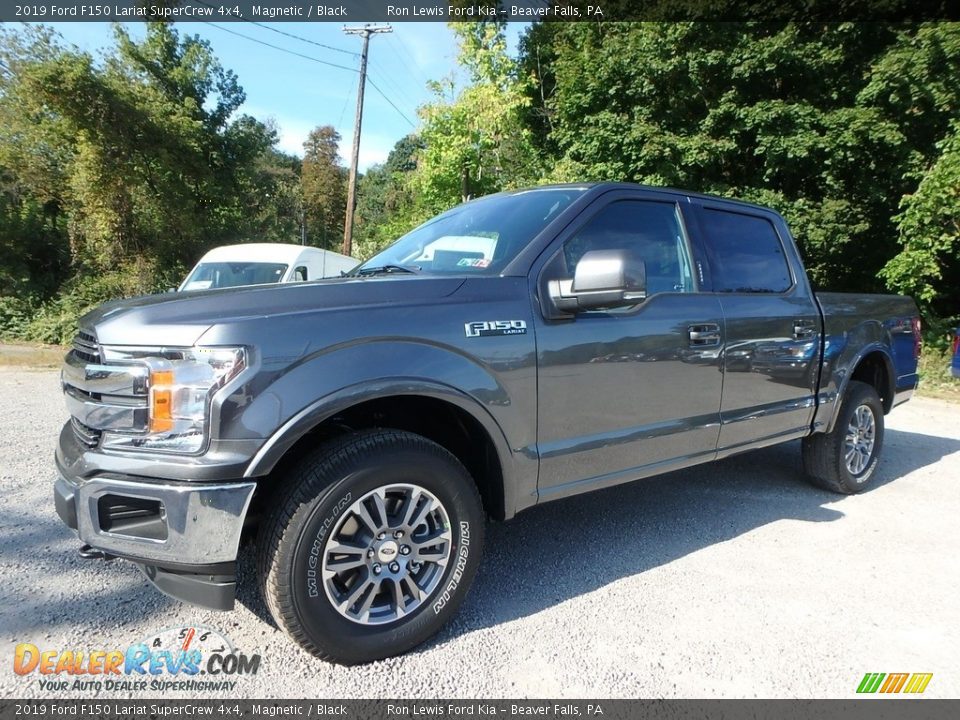 2019 Ford F150 Lariat SuperCrew 4x4 Magnetic / Black Photo #6