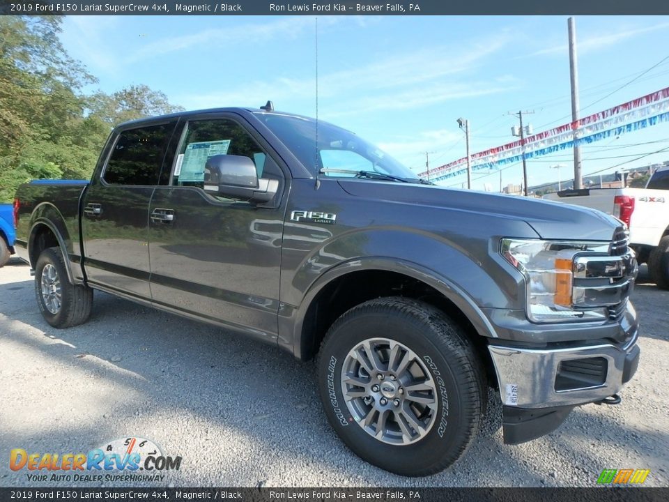 2019 Ford F150 Lariat SuperCrew 4x4 Magnetic / Black Photo #8