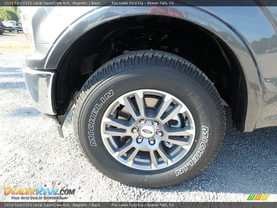 2019 Ford F150 Lariat SuperCrew 4x4 Magnetic / Black Photo #9
