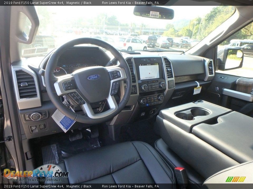 2019 Ford F150 Lariat SuperCrew 4x4 Magnetic / Black Photo #13