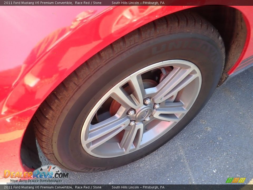 2011 Ford Mustang V6 Premium Convertible Race Red / Stone Photo #5