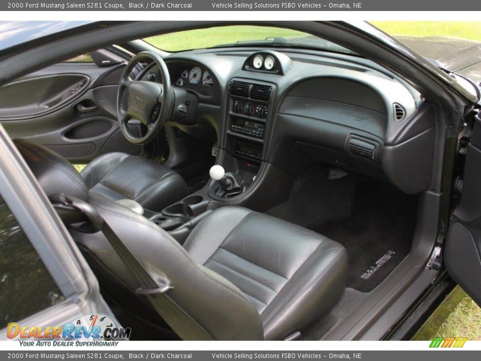 Dark Charcoal Interior - 2000 Ford Mustang Saleen S281 Coupe Photo #4