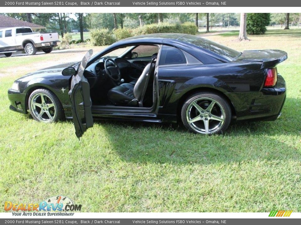 2000 Ford Mustang Saleen S281 Coupe Black / Dark Charcoal Photo #11
