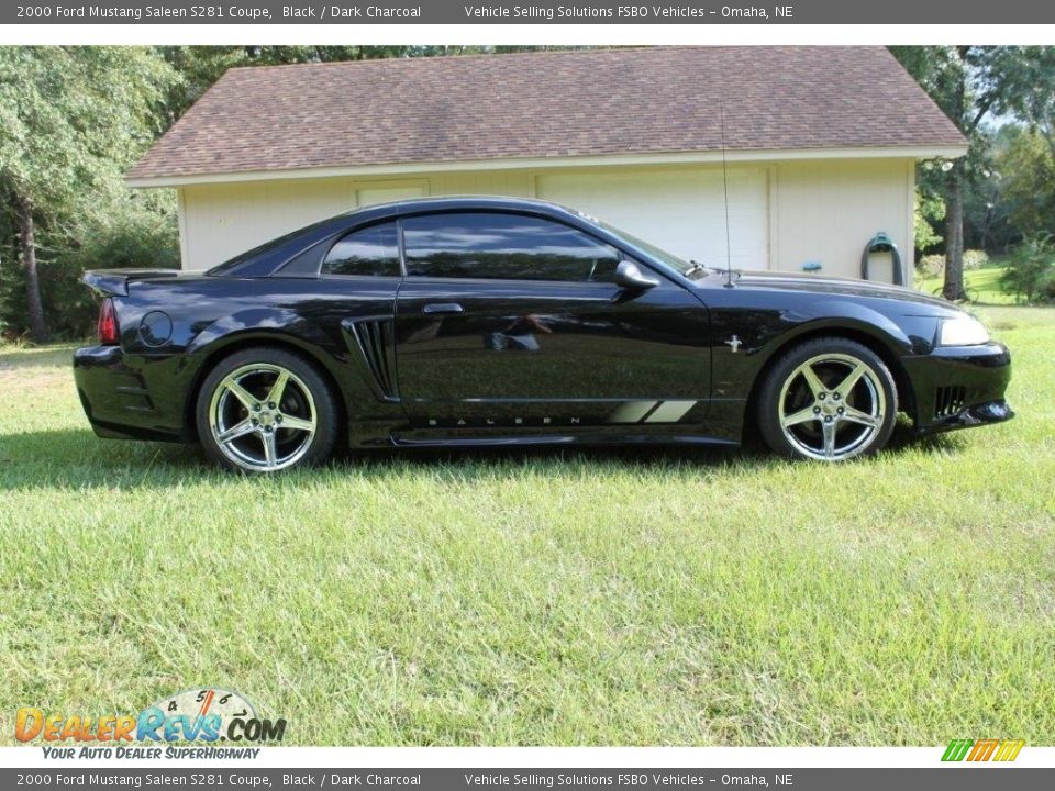 2000 Ford Mustang Saleen S281 Coupe Black / Dark Charcoal Photo #13