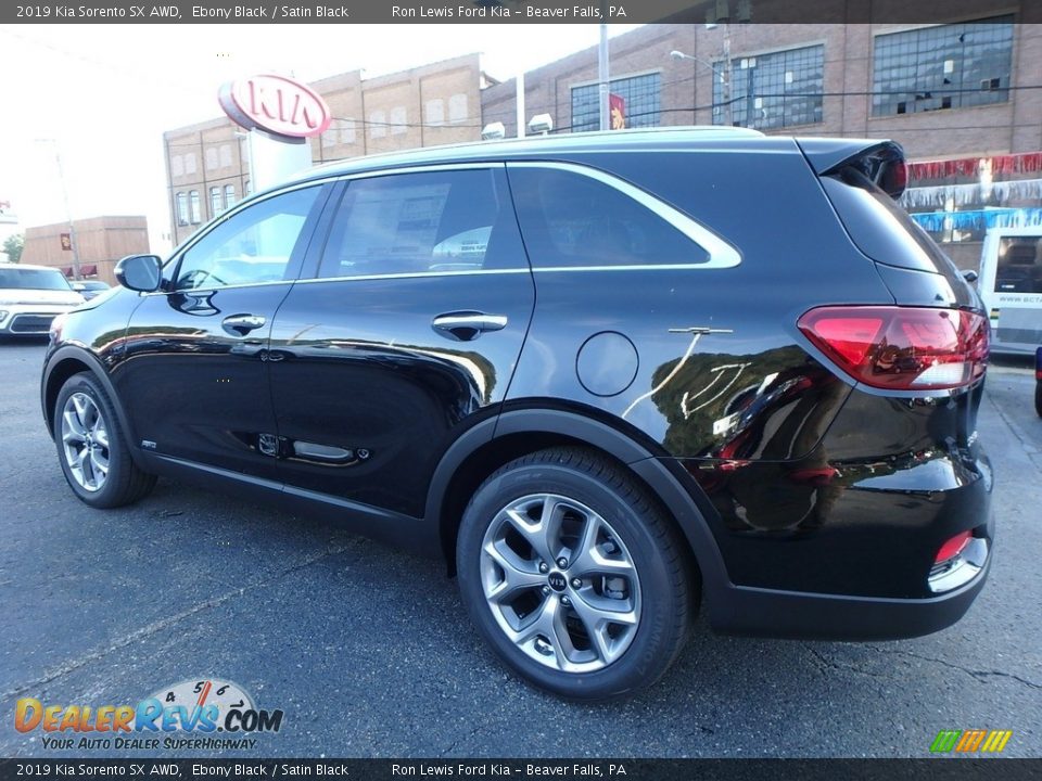 2019 Kia Sorento SX AWD Ebony Black / Satin Black Photo #5