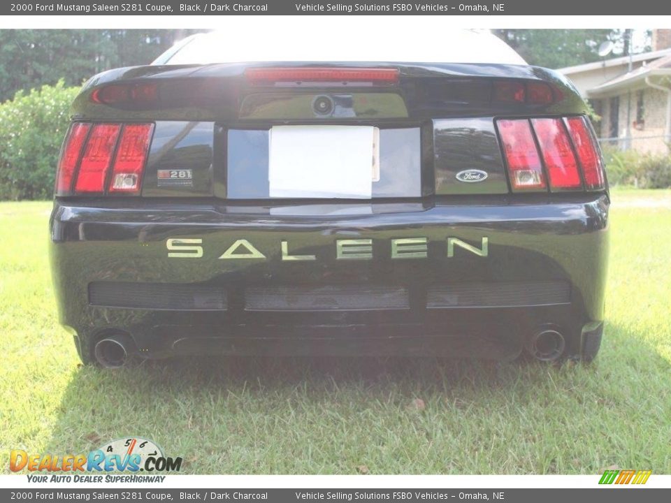 2000 Ford Mustang Saleen S281 Coupe Black / Dark Charcoal Photo #14