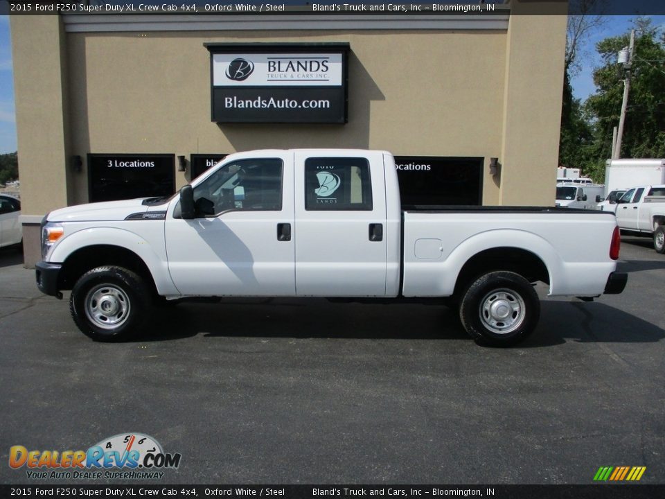 2015 Ford F250 Super Duty XL Crew Cab 4x4 Oxford White / Steel Photo #1