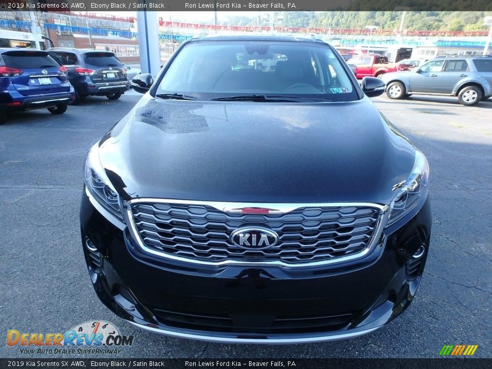 2019 Kia Sorento SX AWD Ebony Black / Satin Black Photo #8