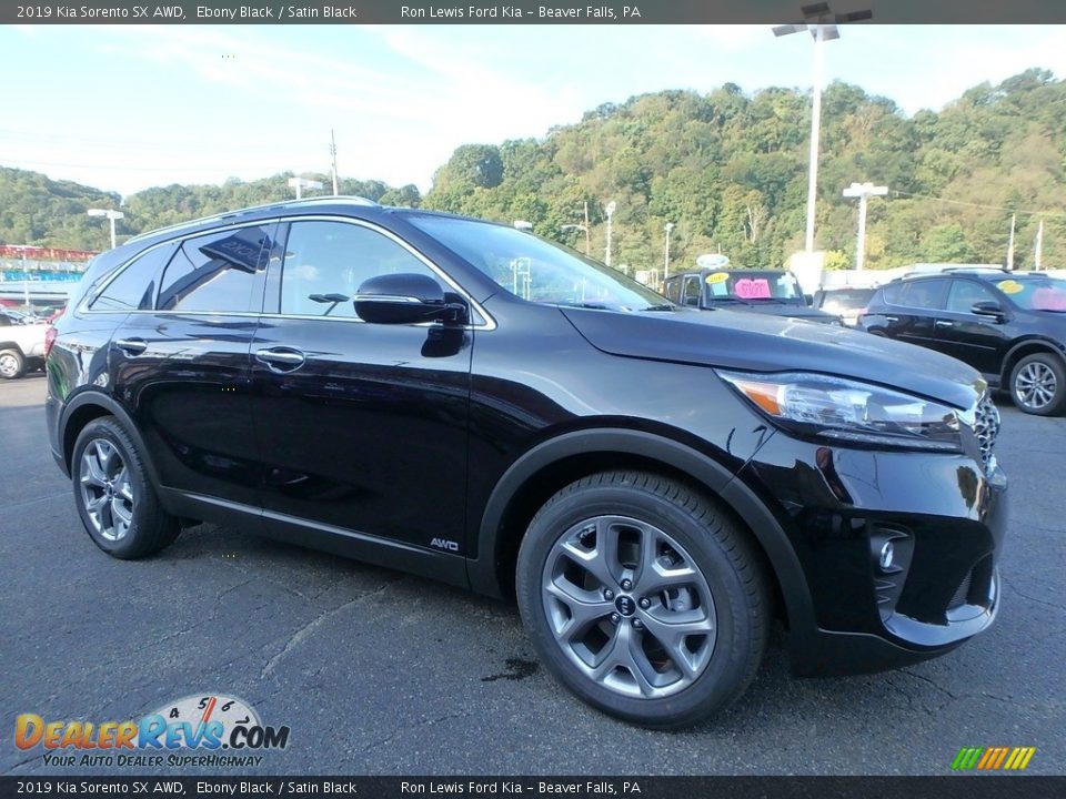2019 Kia Sorento SX AWD Ebony Black / Satin Black Photo #9