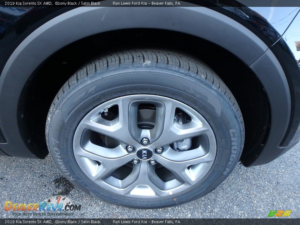 2019 Kia Sorento SX AWD Ebony Black / Satin Black Photo #10