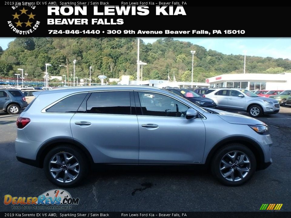 2019 Kia Sorento EX V6 AWD Sparkling Silver / Satin Black Photo #1