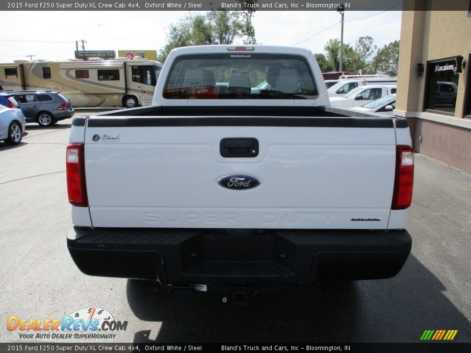 2015 Ford F250 Super Duty XL Crew Cab 4x4 Oxford White / Steel Photo #23