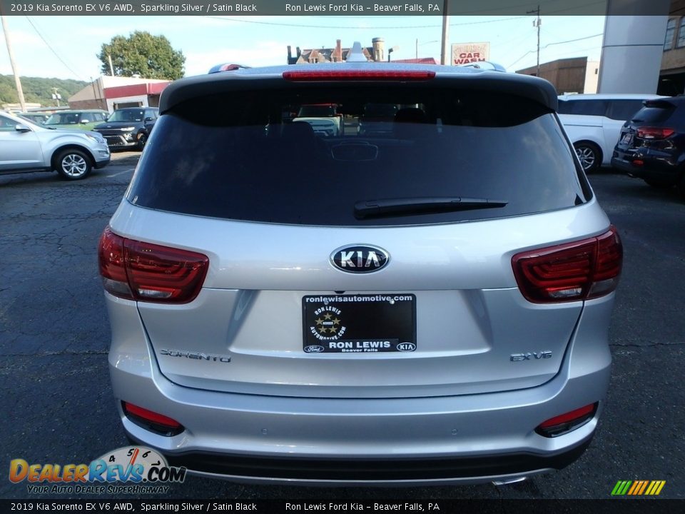 2019 Kia Sorento EX V6 AWD Sparkling Silver / Satin Black Photo #3