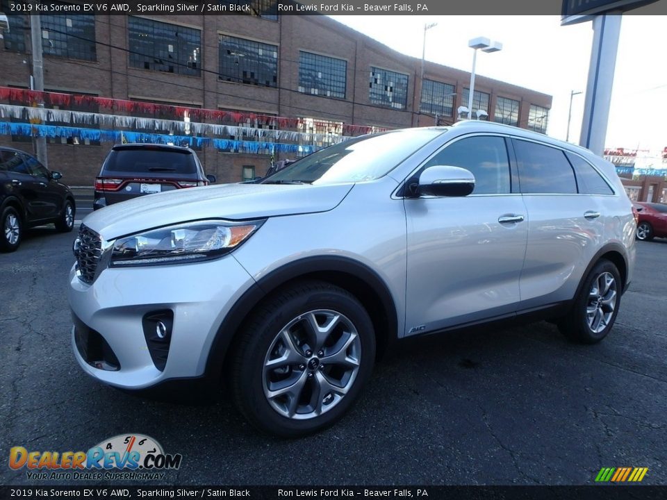 Sparkling Silver 2019 Kia Sorento EX V6 AWD Photo #7