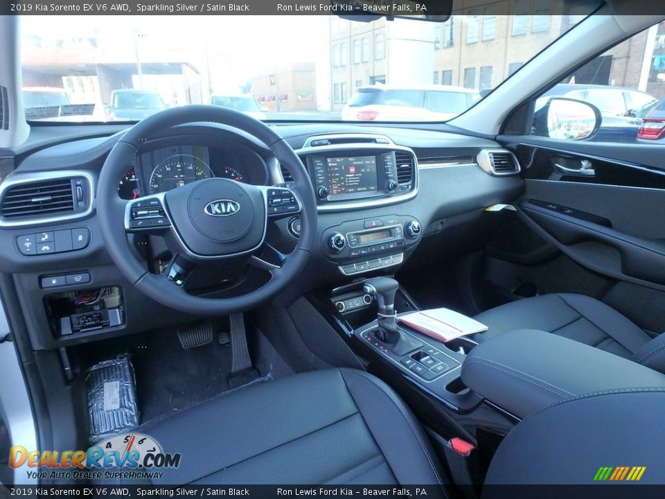 Satin Black Interior - 2019 Kia Sorento EX V6 AWD Photo #14