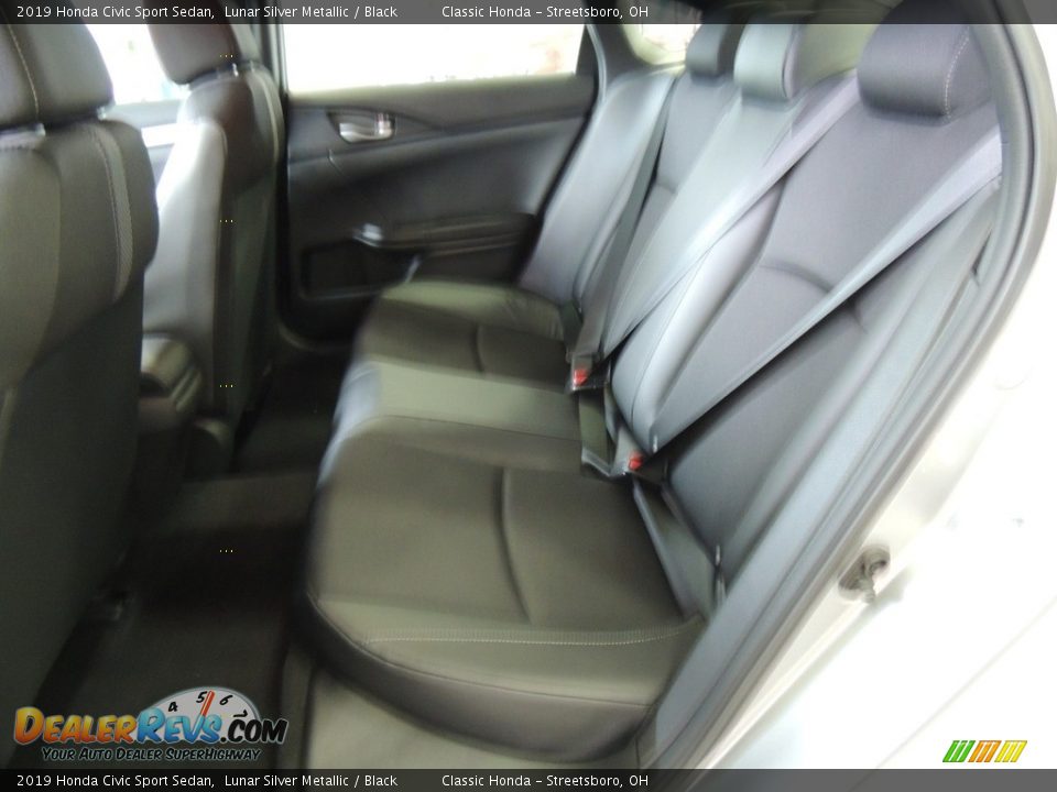 2019 Honda Civic Sport Sedan Lunar Silver Metallic / Black Photo #13