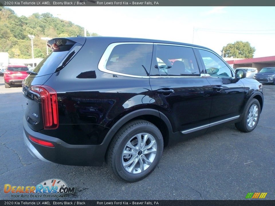 2020 Kia Telluride LX AWD Ebony Black / Black Photo #2