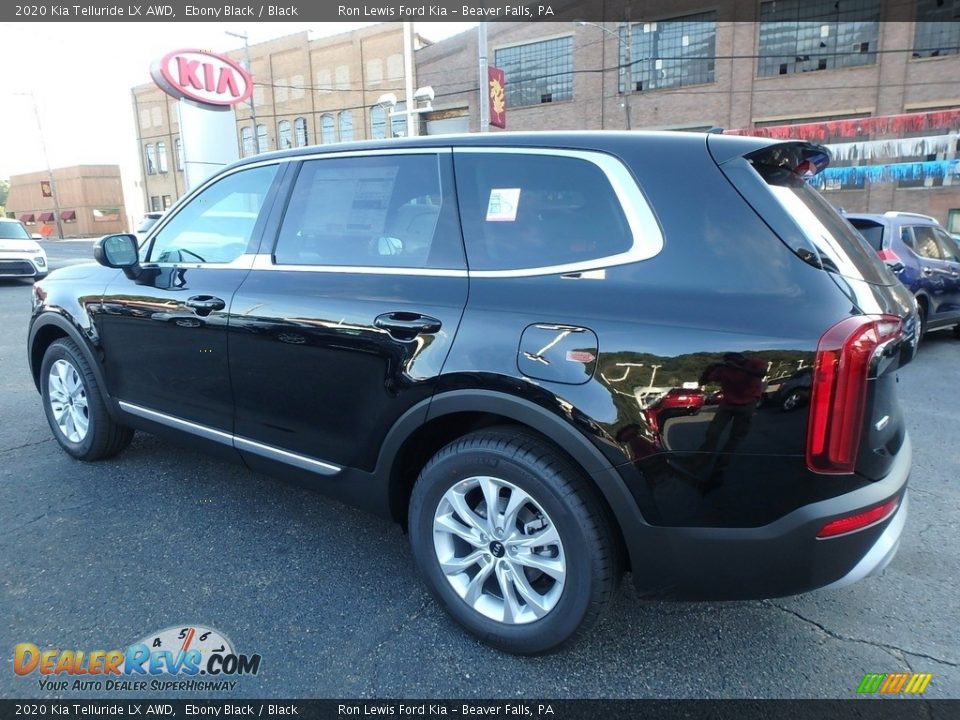 2020 Kia Telluride LX AWD Ebony Black / Black Photo #5