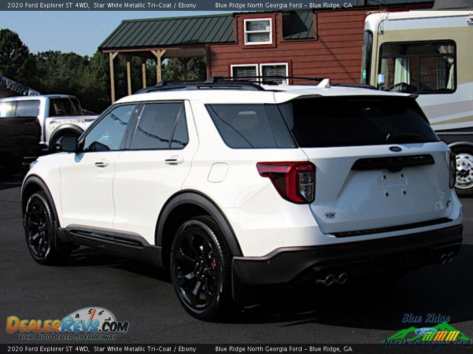 2020 Ford Explorer ST 4WD Star White Metallic Tri-Coat / Ebony Photo #3