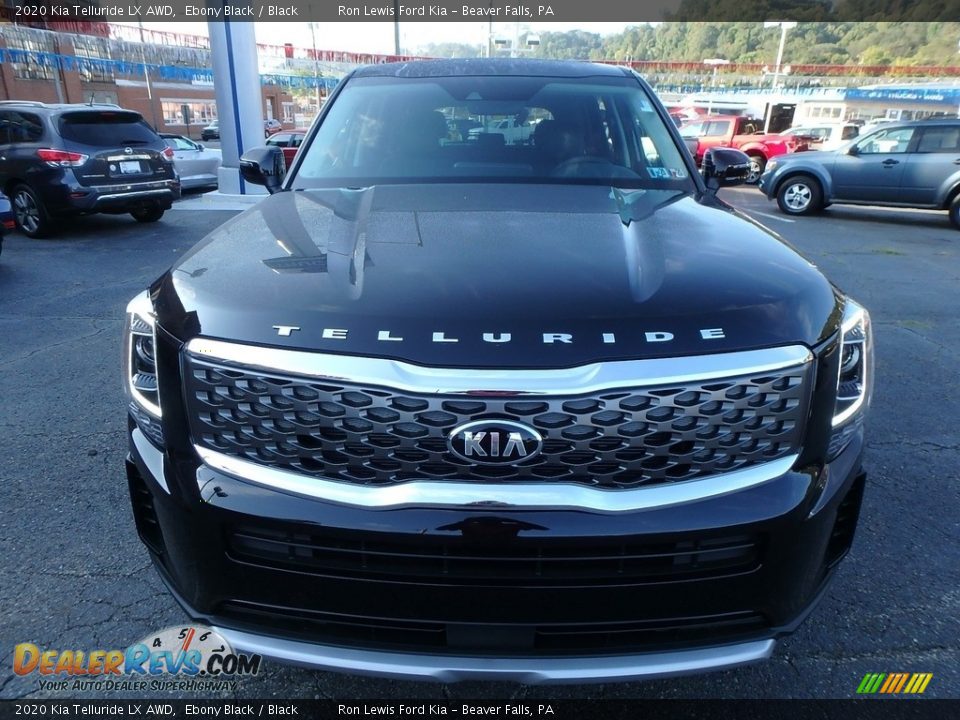 2020 Kia Telluride LX AWD Ebony Black / Black Photo #8