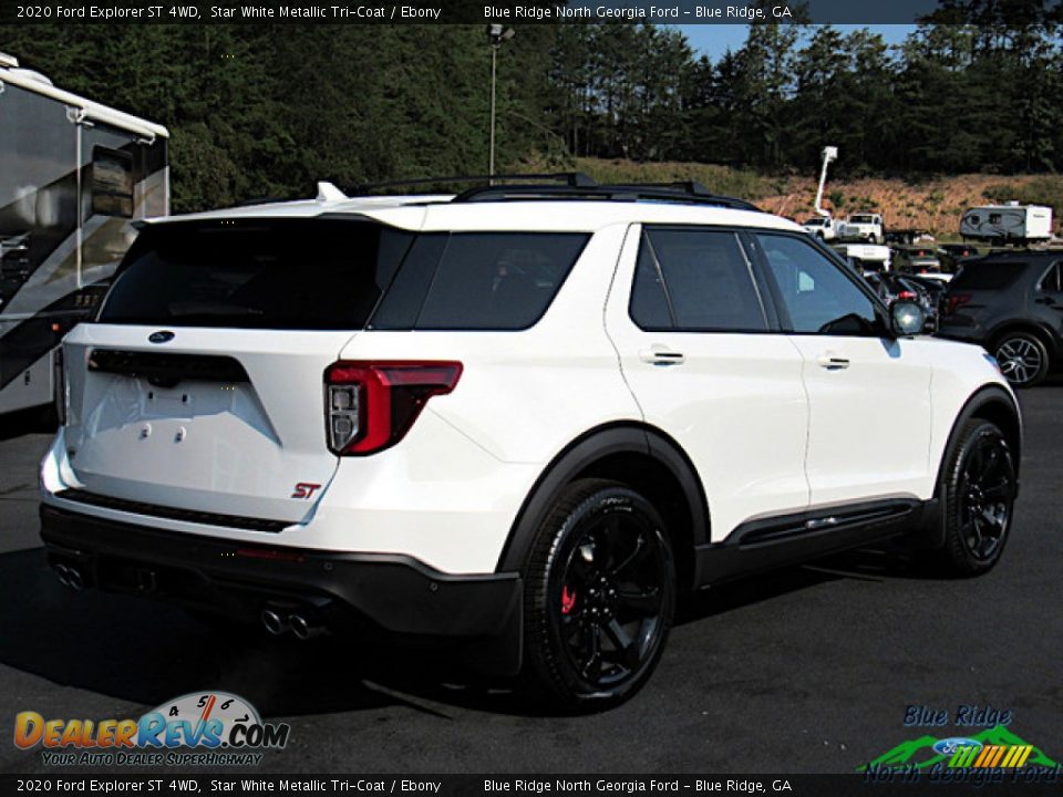 2020 Ford Explorer ST 4WD Star White Metallic Tri-Coat / Ebony Photo #5