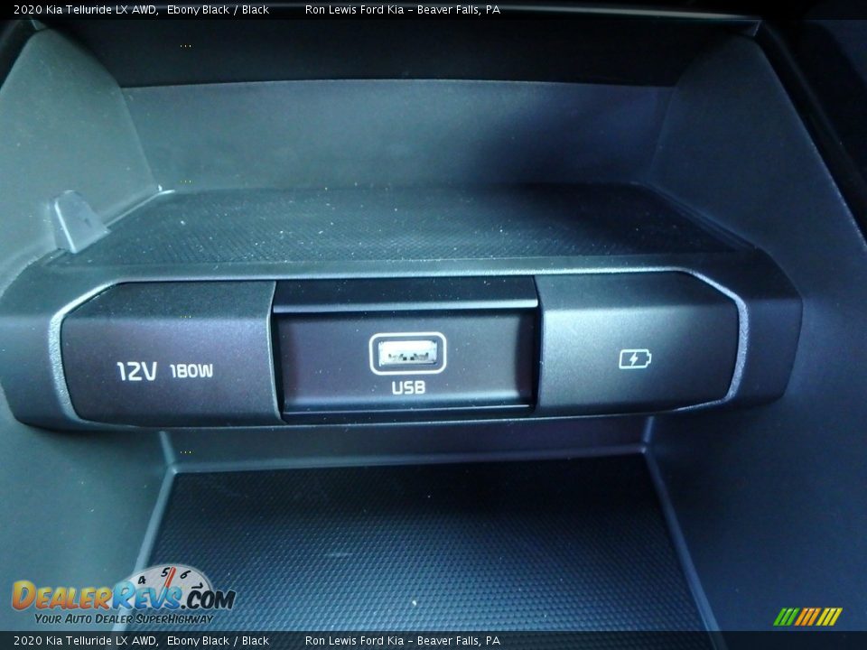 2020 Kia Telluride LX AWD Ebony Black / Black Photo #17
