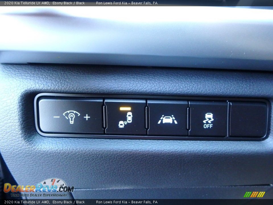2020 Kia Telluride LX AWD Ebony Black / Black Photo #20