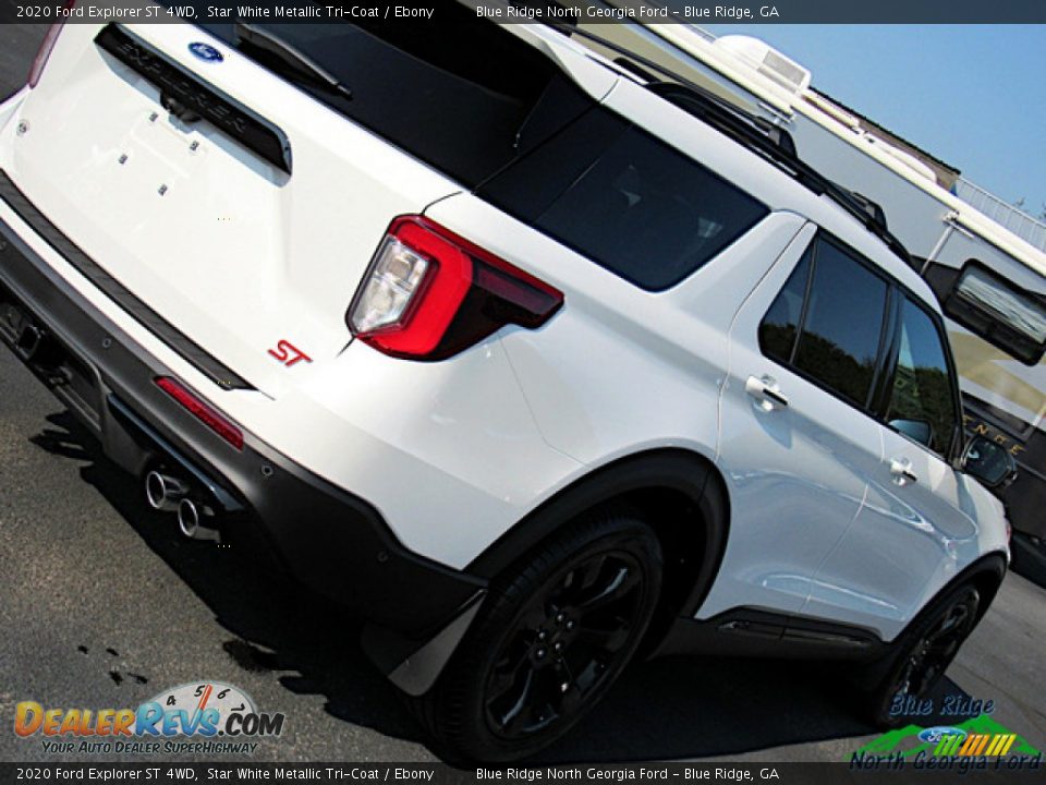 2020 Ford Explorer ST 4WD Star White Metallic Tri-Coat / Ebony Photo #33