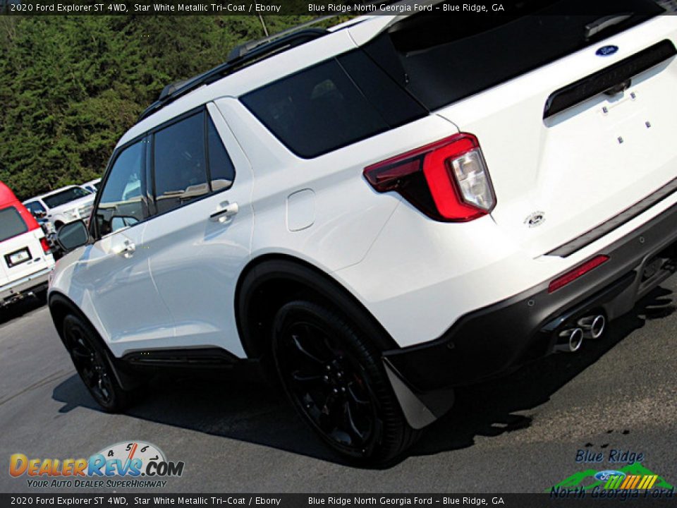 2020 Ford Explorer ST 4WD Star White Metallic Tri-Coat / Ebony Photo #34