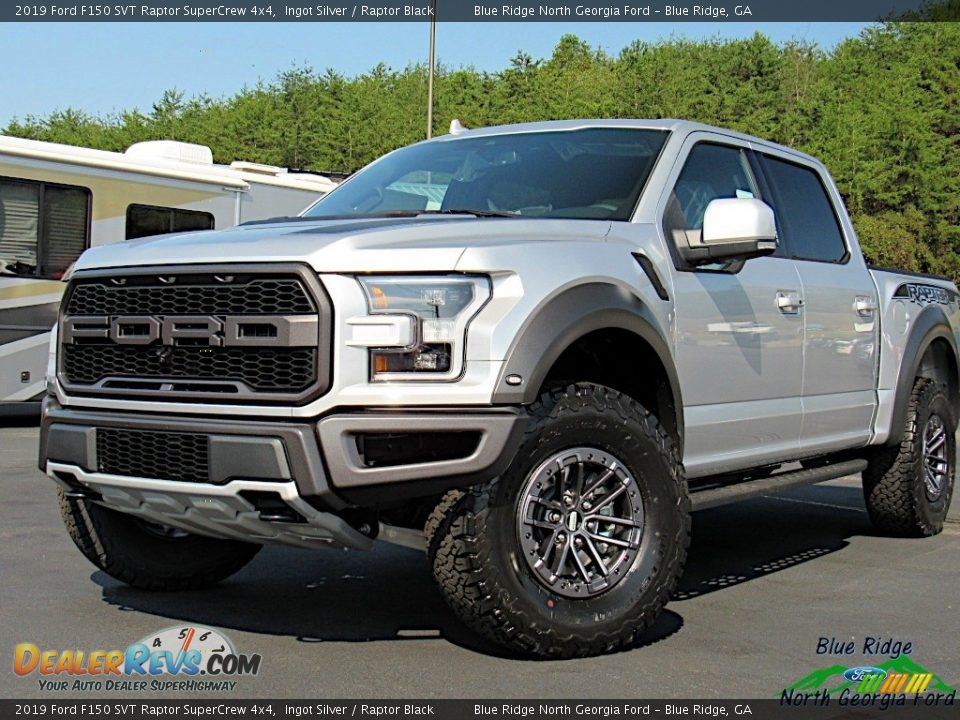 2019 Ford F150 SVT Raptor SuperCrew 4x4 Ingot Silver / Raptor Black Photo #1