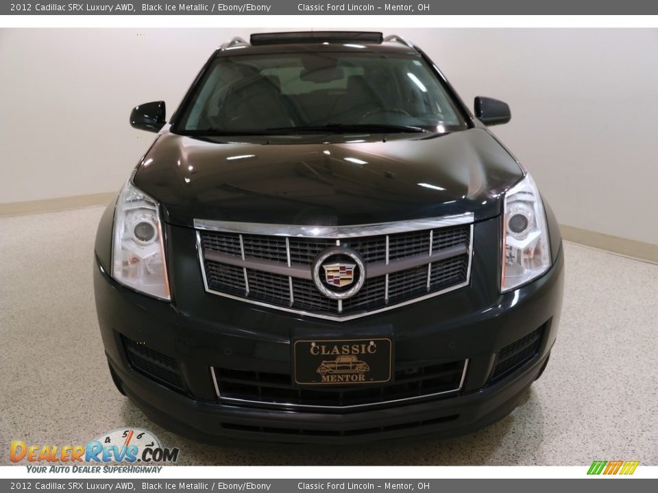 2012 Cadillac SRX Luxury AWD Black Ice Metallic / Ebony/Ebony Photo #2