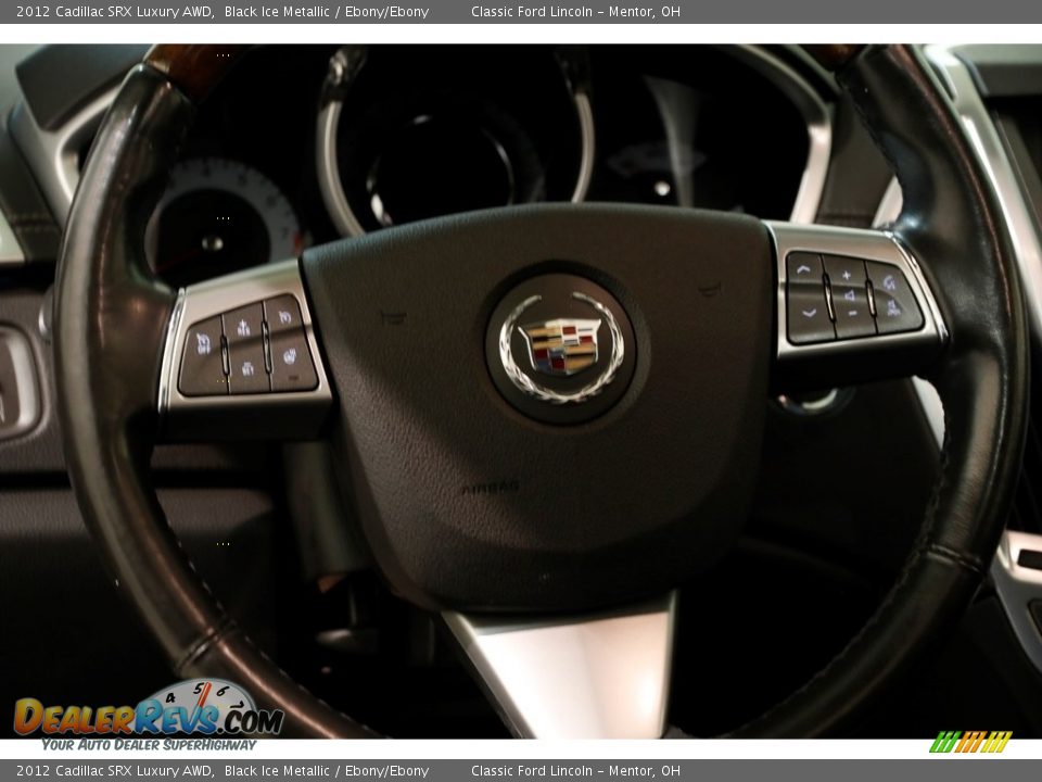 2012 Cadillac SRX Luxury AWD Black Ice Metallic / Ebony/Ebony Photo #7