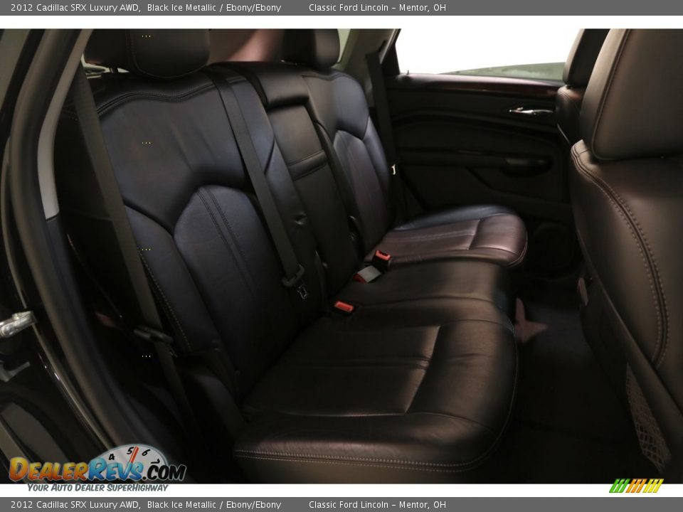 2012 Cadillac SRX Luxury AWD Black Ice Metallic / Ebony/Ebony Photo #14