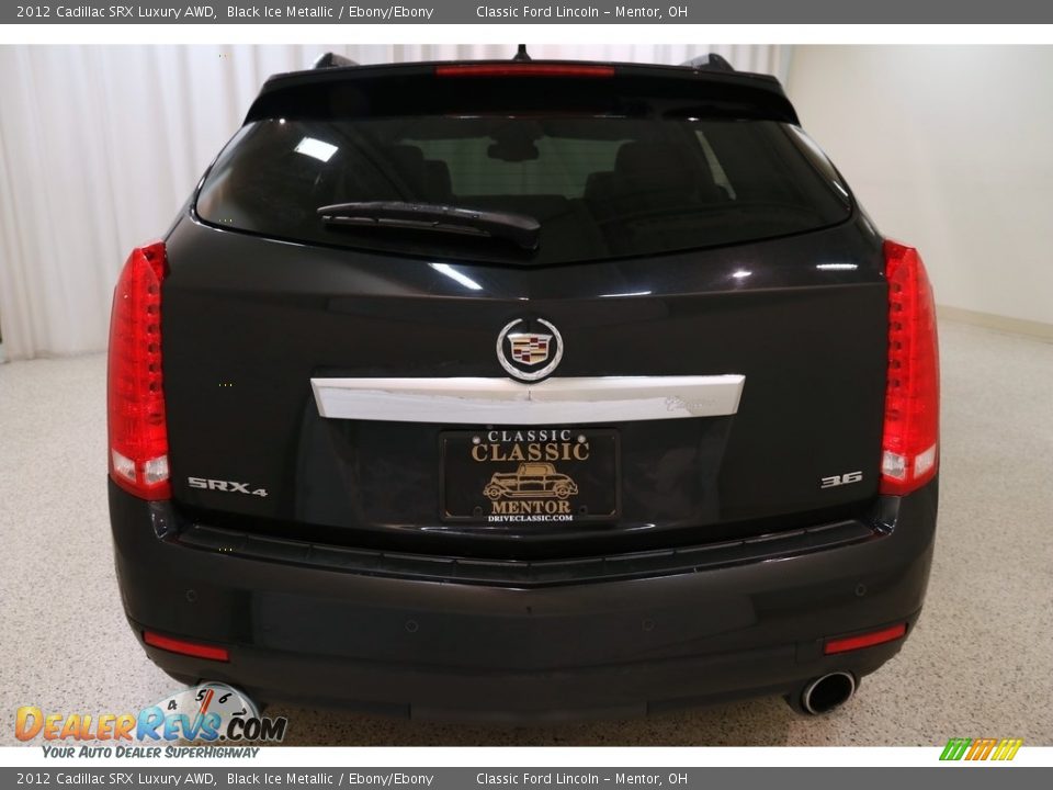 2012 Cadillac SRX Luxury AWD Black Ice Metallic / Ebony/Ebony Photo #18