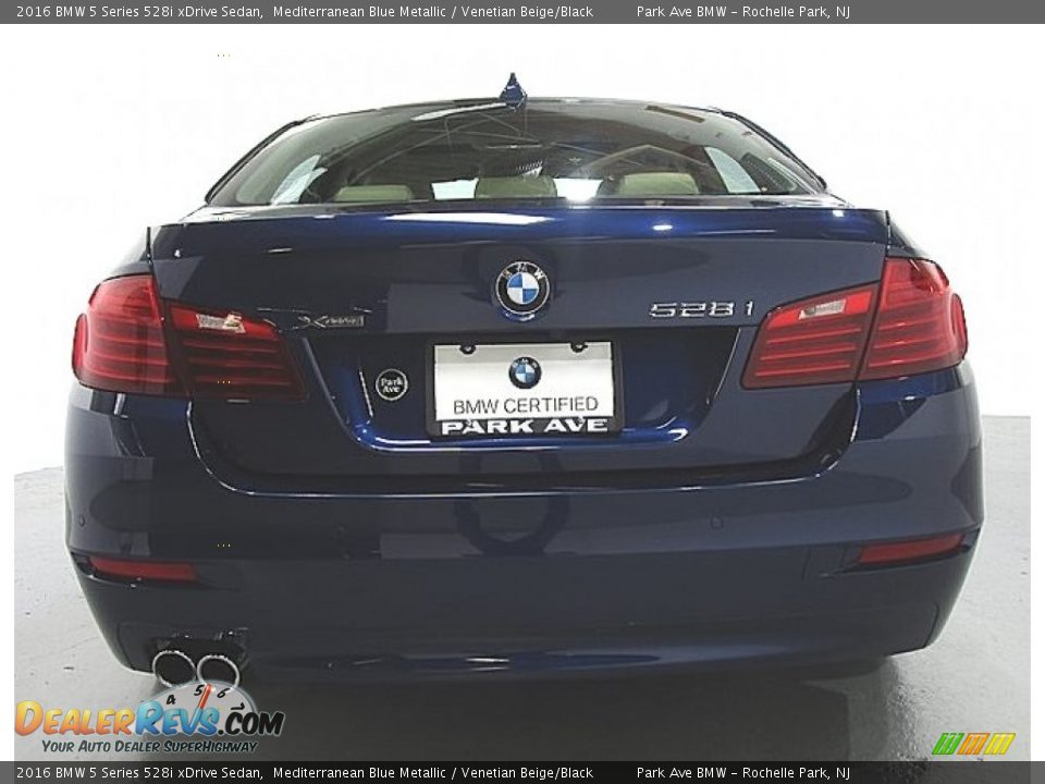 2016 BMW 5 Series 528i xDrive Sedan Mediterranean Blue Metallic / Venetian Beige/Black Photo #3