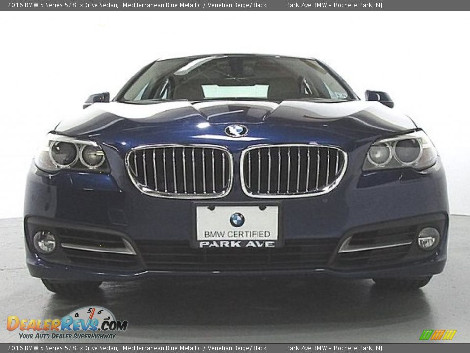 2016 BMW 5 Series 528i xDrive Sedan Mediterranean Blue Metallic / Venetian Beige/Black Photo #6